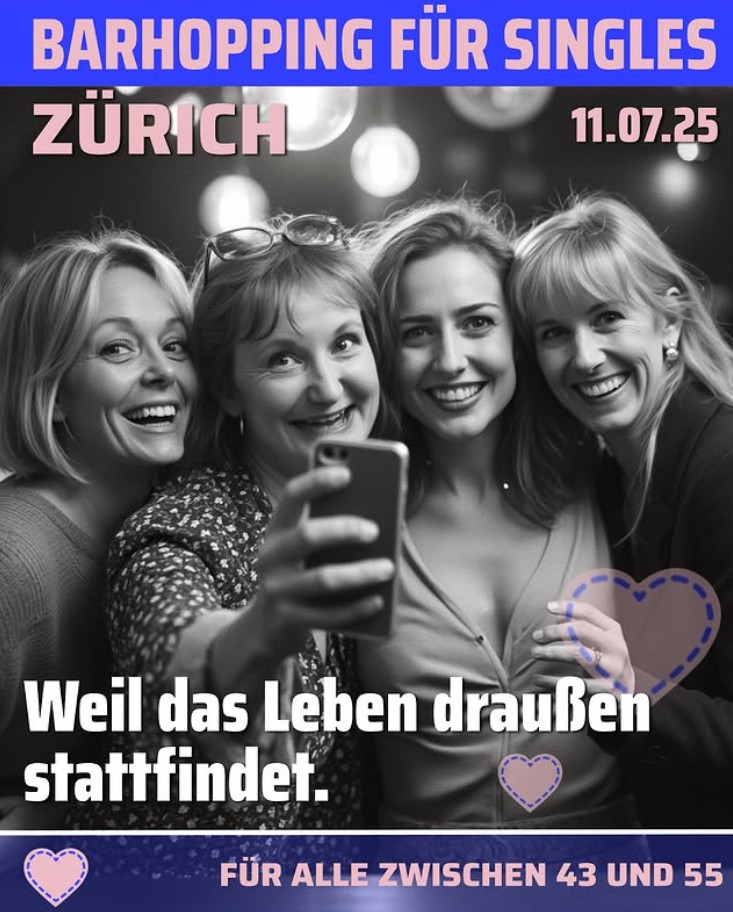 Barhopping Bern – Gruppen von Singles bei Drinks und Gesprächen in der Altstadt