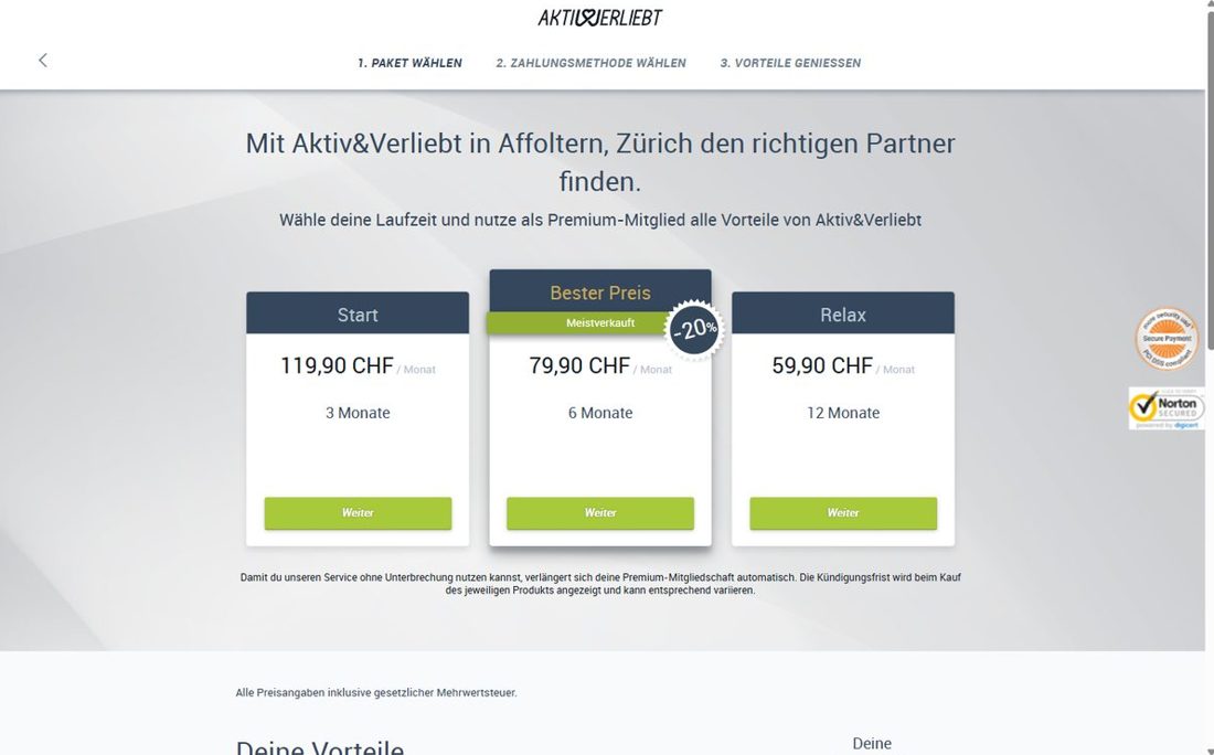 Aktiv & Verliebt Preise
