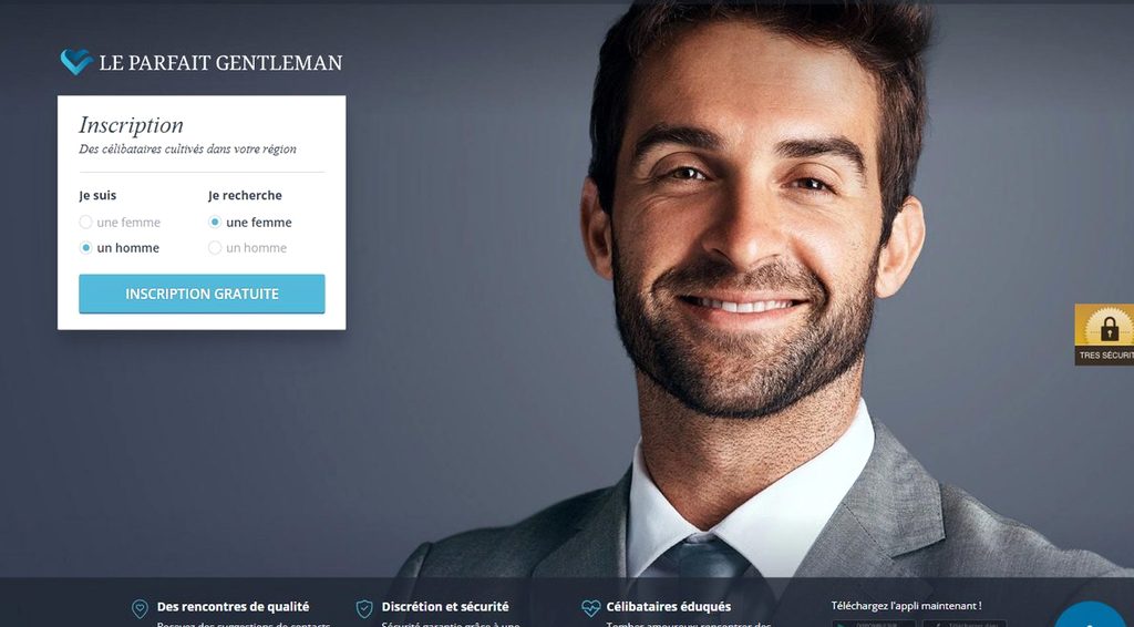 Page d'accueil du Parfait Gentleman