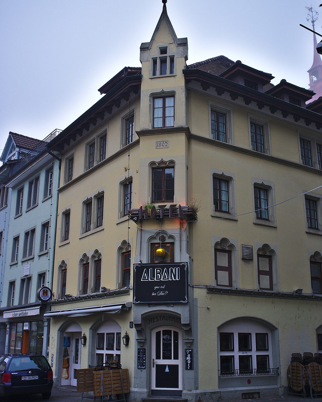 Fassade des Albani Music Club an der Steinberggasse in Winterthur