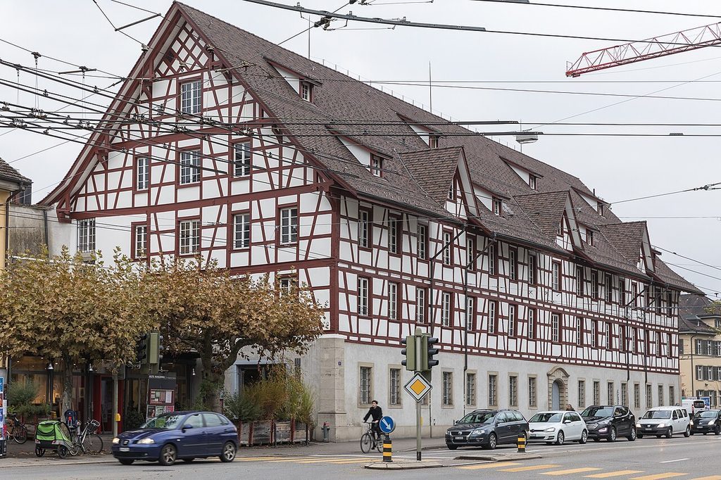 Fachwerkbau der Alten Kaserne an der Technikumstrasse in Winterthur